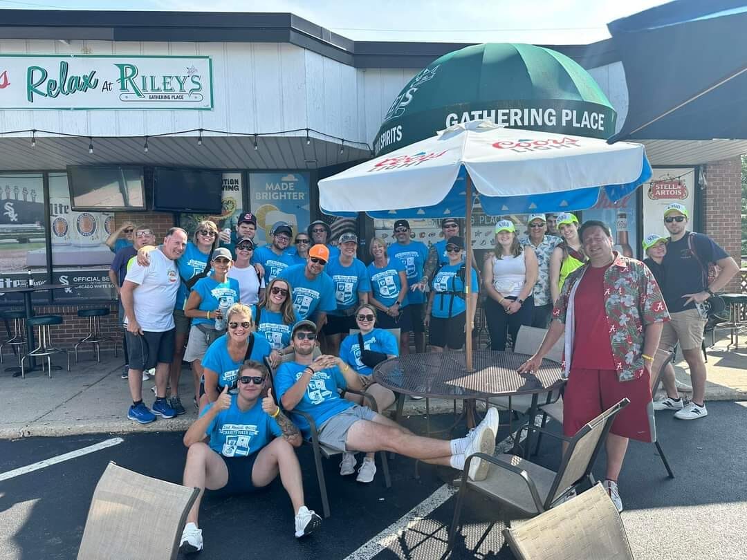 Charity bike run stopping at Riley's